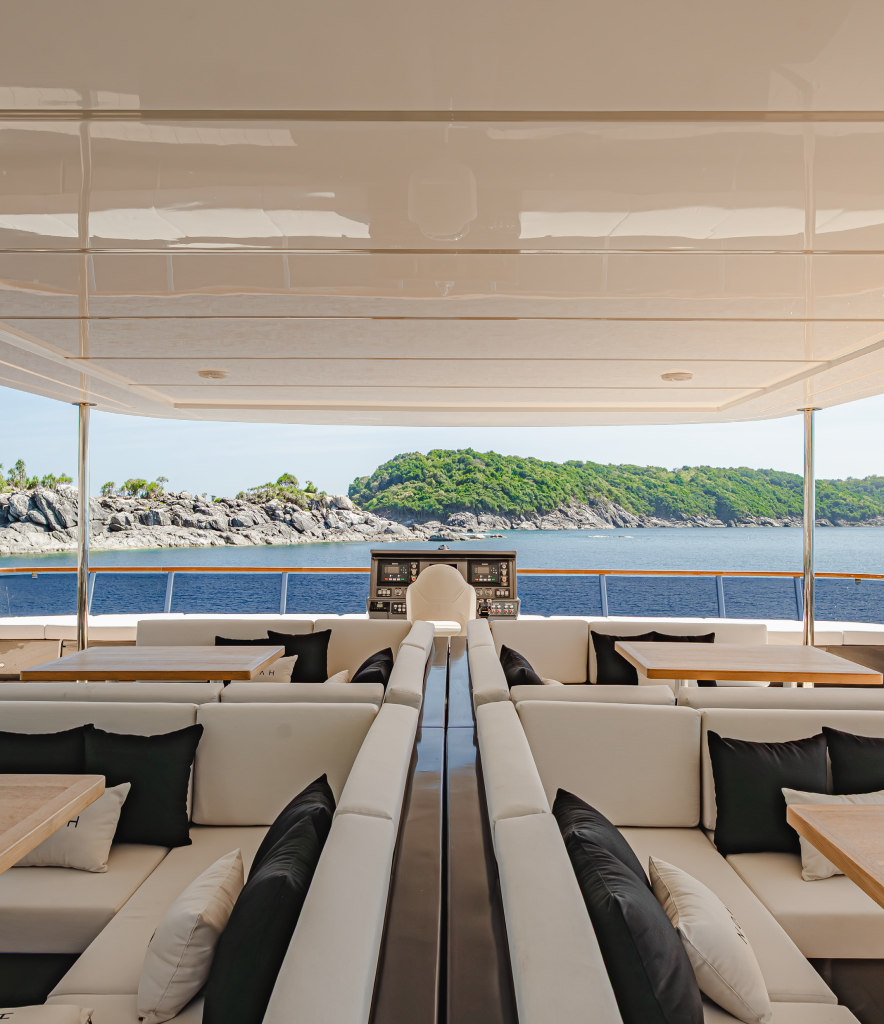 Guests aboard the Party Yacht during a Phuket charter